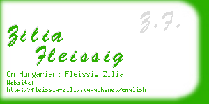 zilia fleissig business card